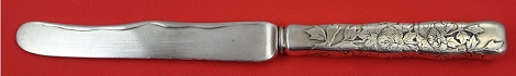 Dessert Knife HH AS  w/ chrysanthemum 7 1/2